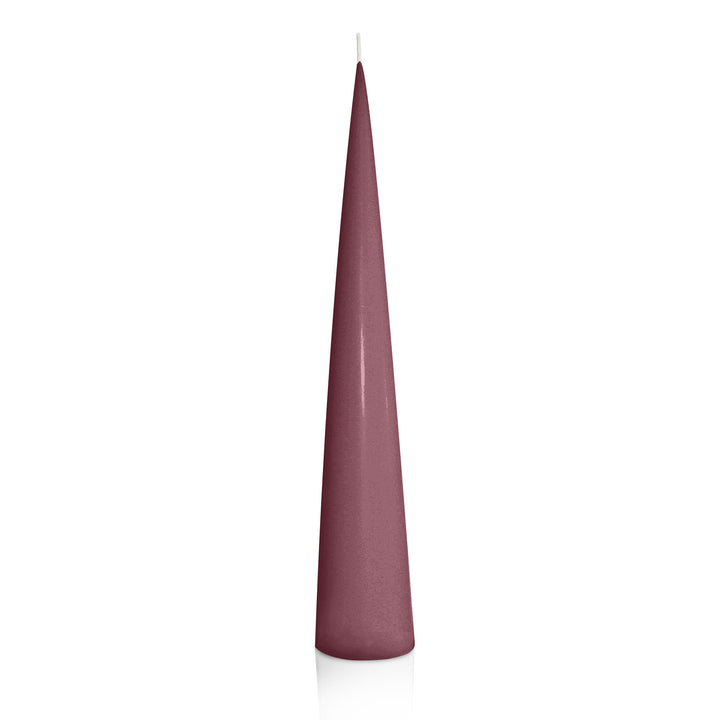 Burgundy 4.7cm x 30cm Cone Candle Pack of 1