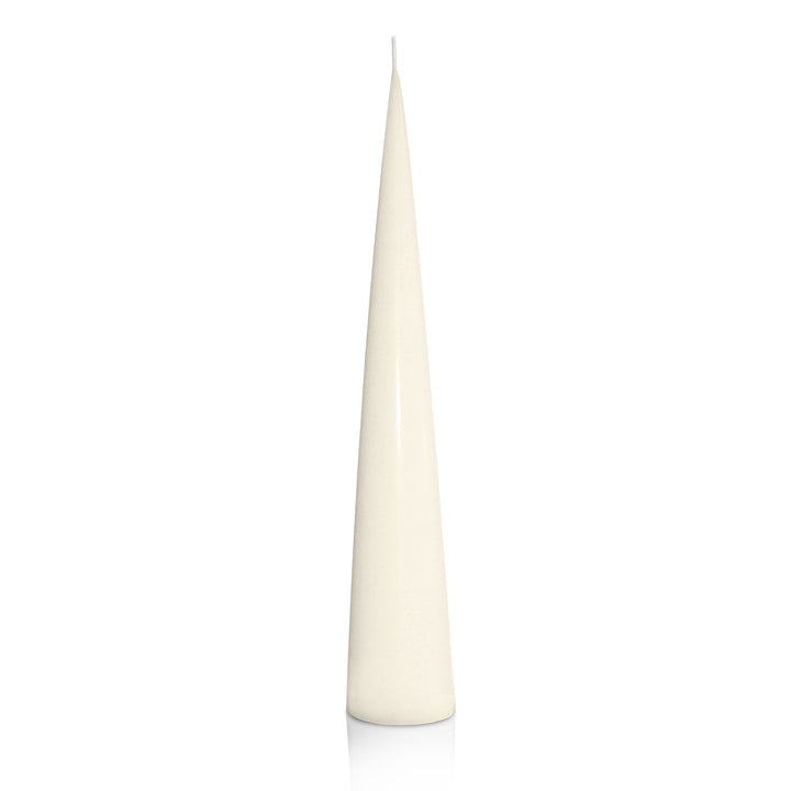 Ivory 4.7cm x 30cm Cone Candle Pack of 1