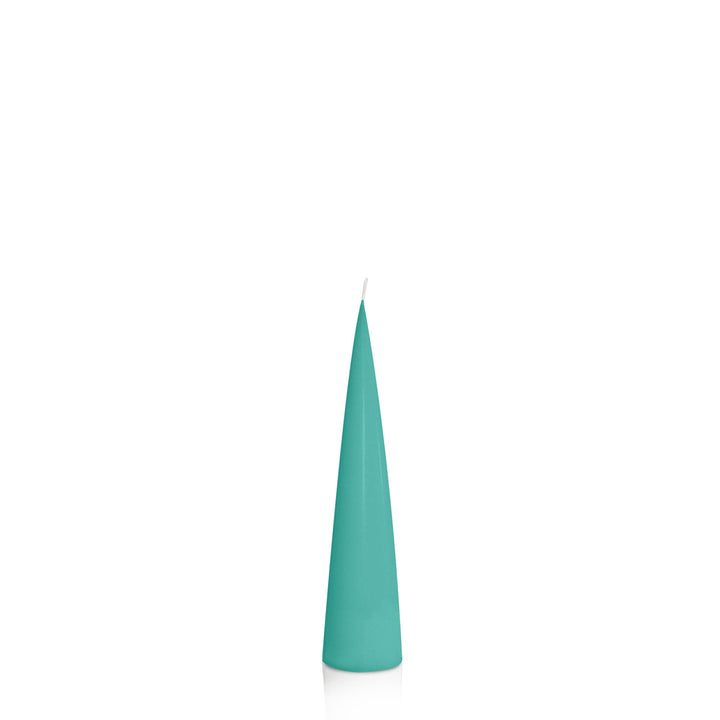 Emerald Green 4cm x 20cm Cone Candle Pack of 1