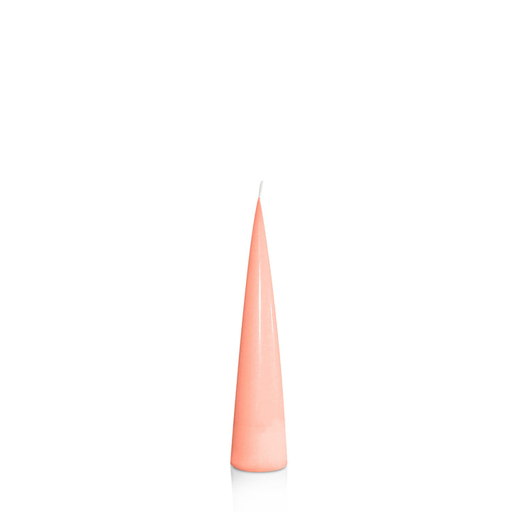 Peach 4cm x 20cm Cone Candle Pack of 1