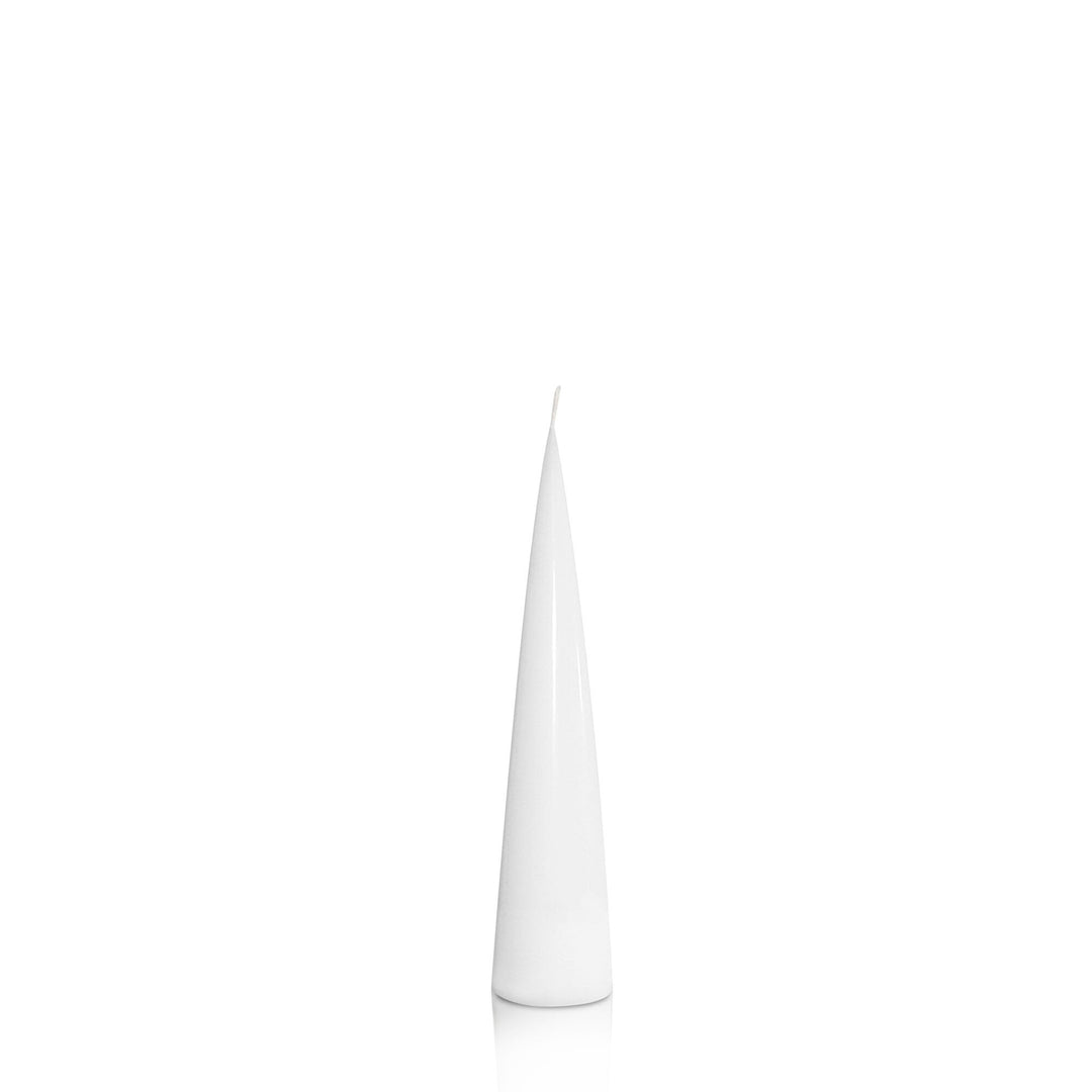 White 4cm x 20cm Cone Candle Pack of 1