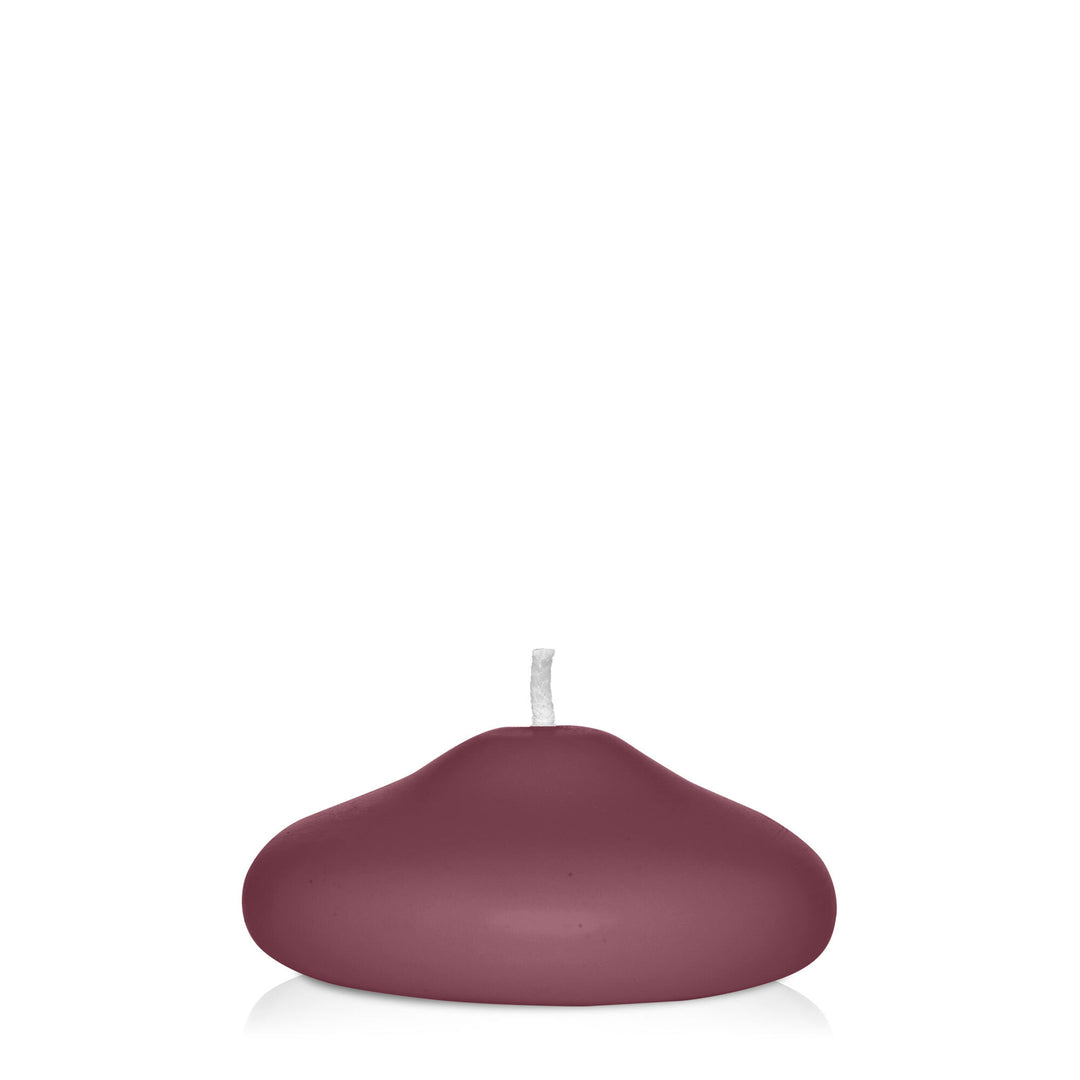 Burgundy 7cm Modern Floating Candle Pack of 1