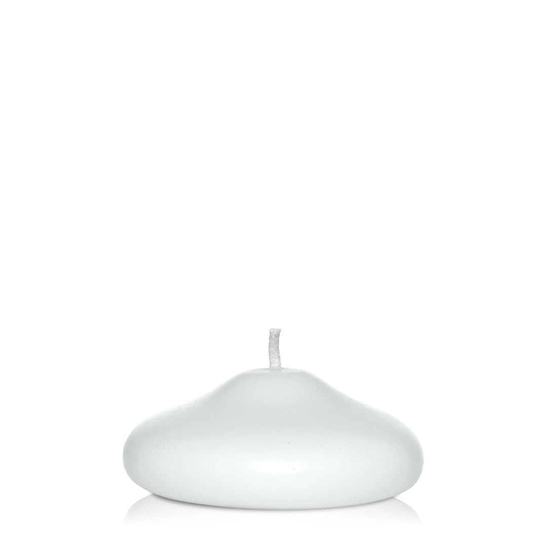 White 7cm Modern Floating Candle Pack of 1