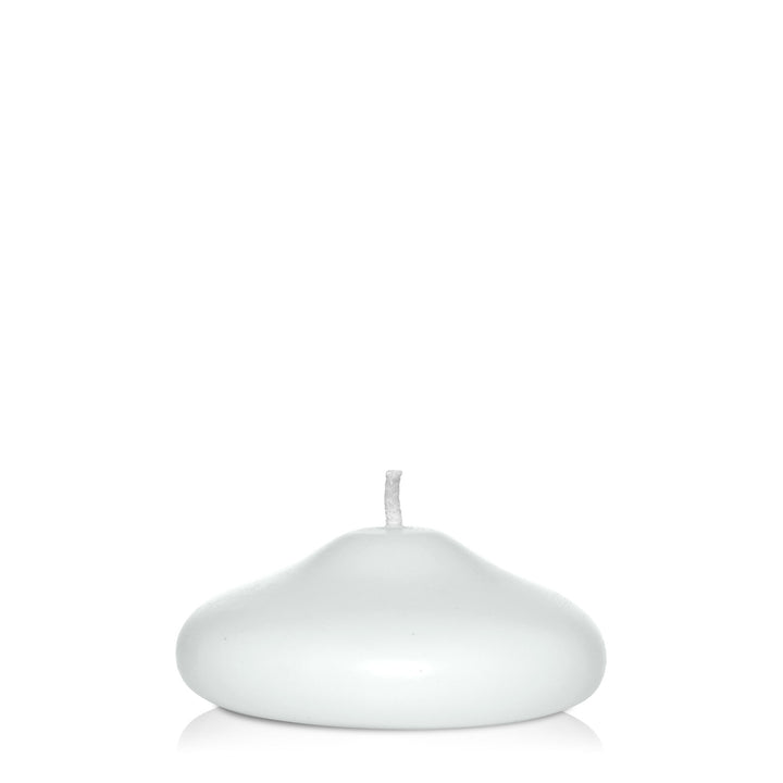 White 7cm Modern Floating Candle Pack of 1