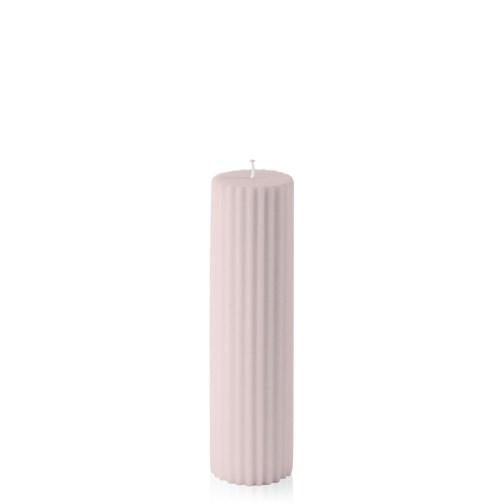 Antique Pink 5cm x 20cm Fluted Pillar Pack of 1