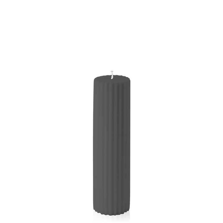 Black 5cm x 20cm Fluted Pillar Pack of 1