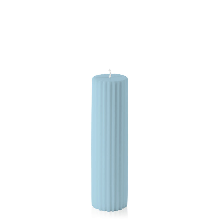 French Blue 5cm x 20cm Fluted Pillar Pack of 1