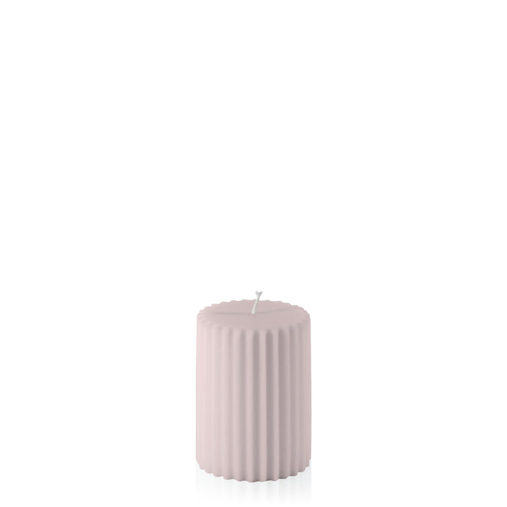 Antique Pink 7cm x 10cm Fluted Pillar Pack of 1