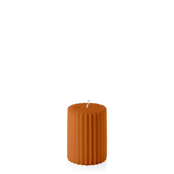 Baked Clay 7cm x 10cm Fluted Pillar Pack of 1