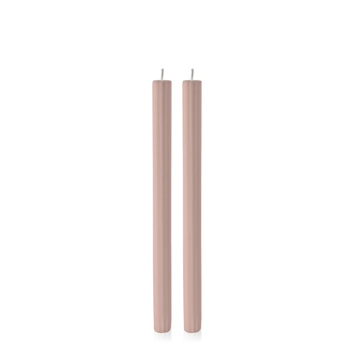 Heritage Rose 30cm Fluted Dinner Candles Pack of 2