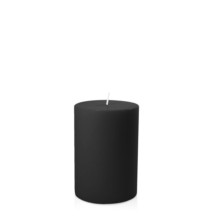 Black 10.5cm x 15cm Pillar Pack of 1