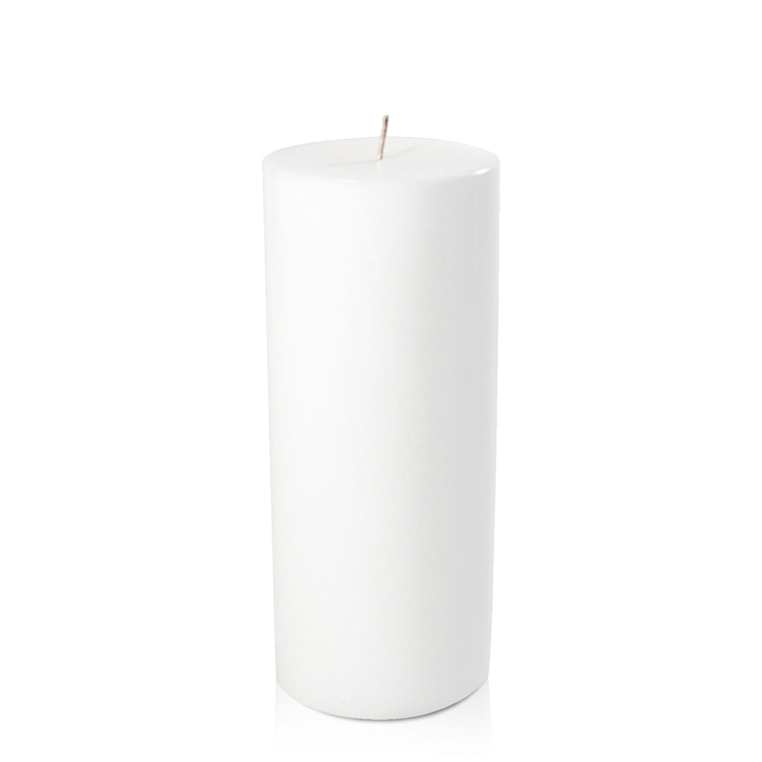 White 10.5cm x 25cm Pillar Pack of 1