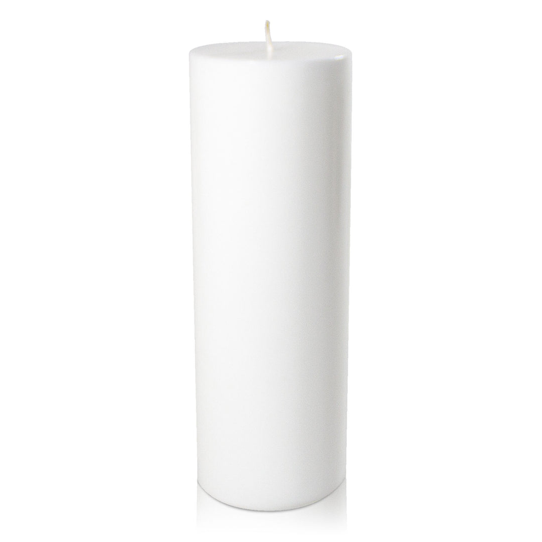 White 10.5cm x 30cm Pillar Pack of 1