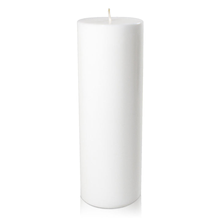 White 10.5cm x 30cm Pillar Pack of 1