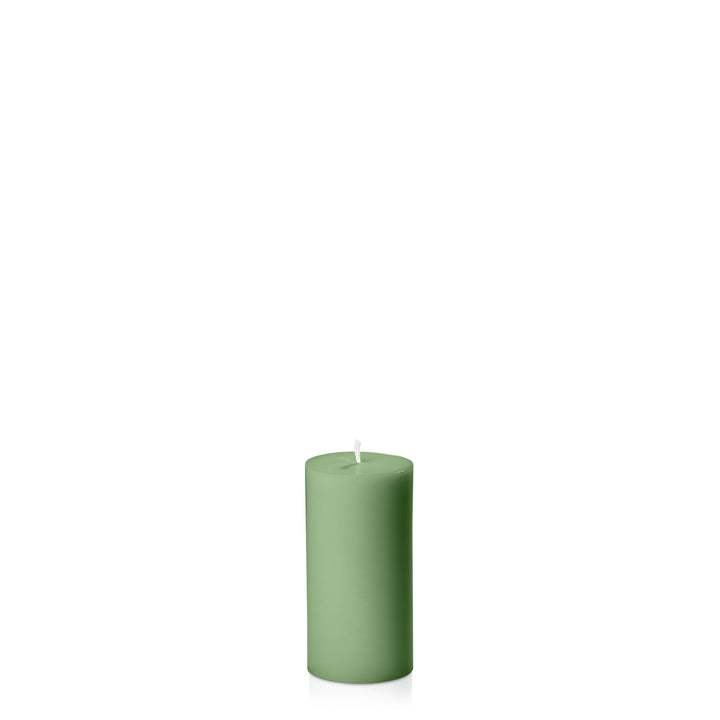 Green 5cm x 10cm Slim Pillar Pack of 1