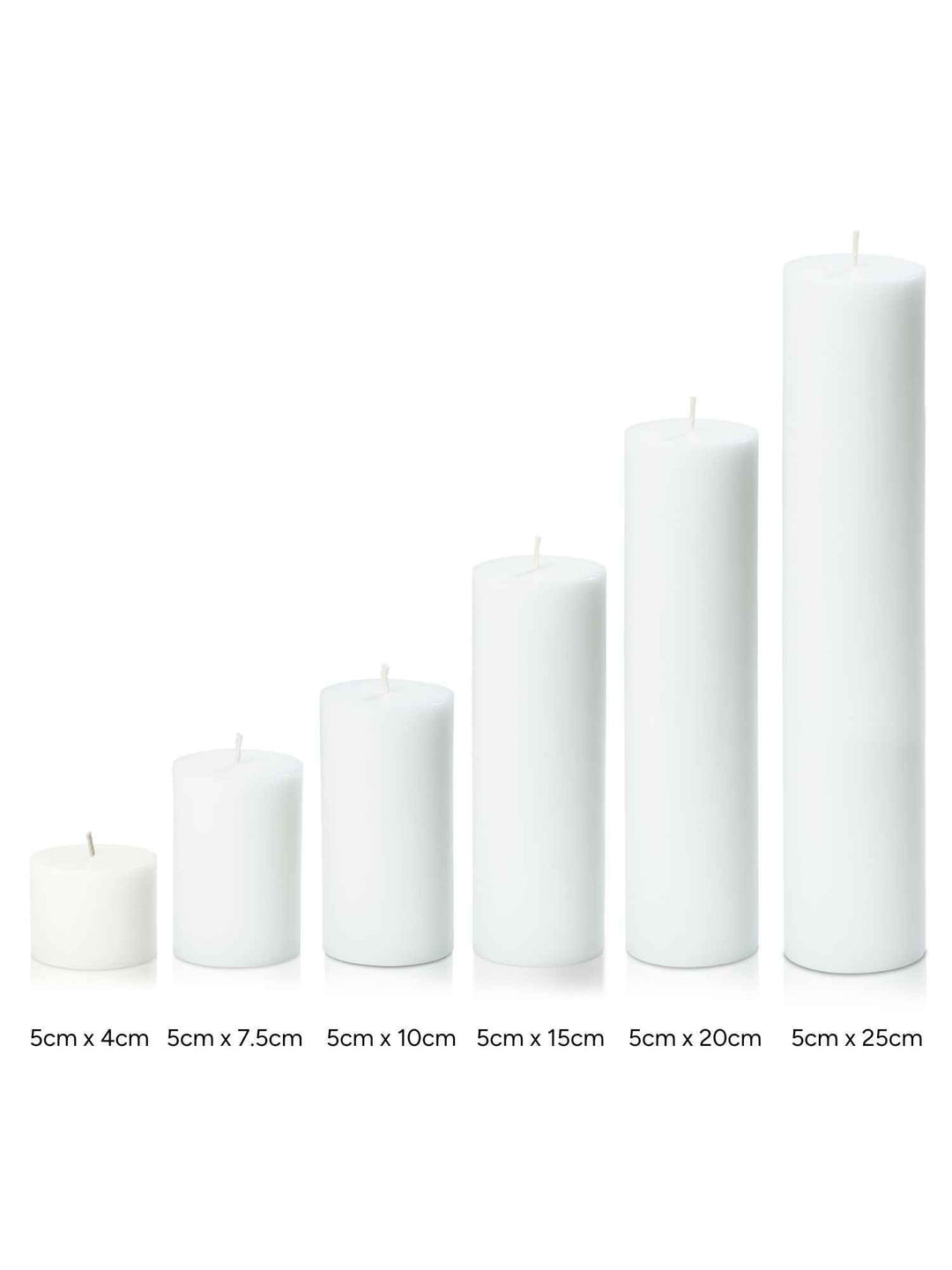 Heritage Rose 5cm x 10cm Slim Pillar Pack of 1