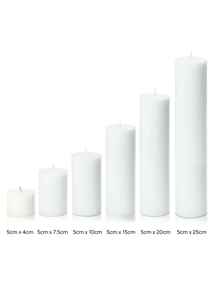 Heritage Rose 5cm x 10cm Slim Pillar Pack of 1