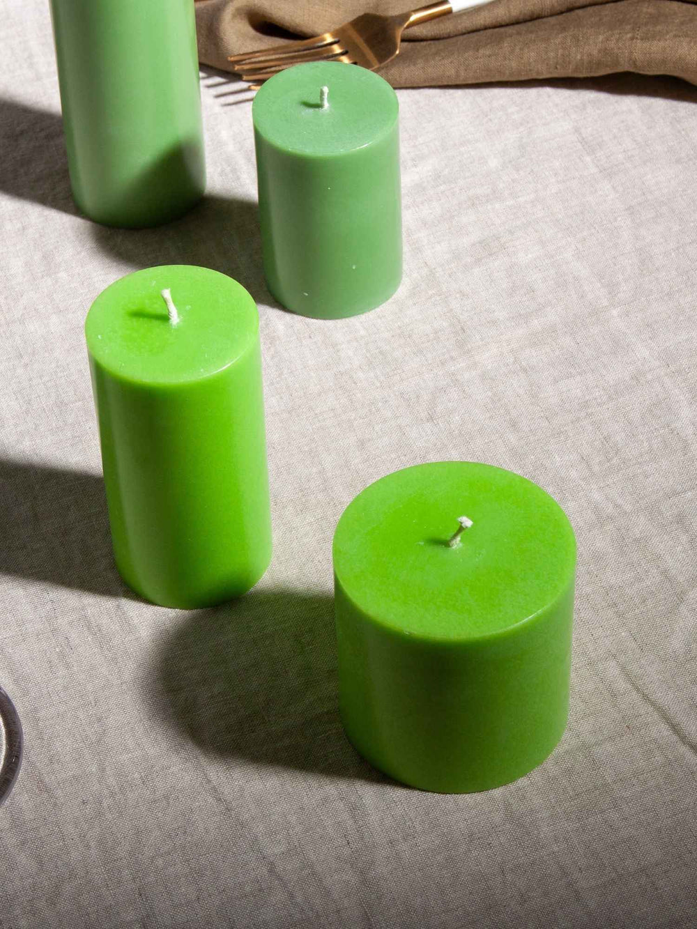 Lime 5cm x 10cm Slim Pillar Pack of 1