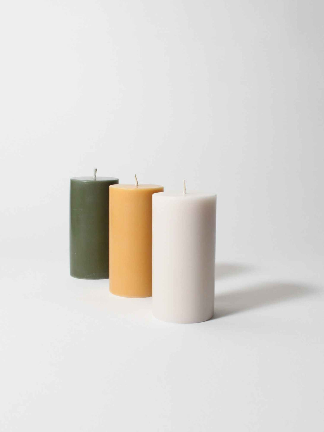 Mustard 5cm x 10cm Slim Pillar Pack of 1