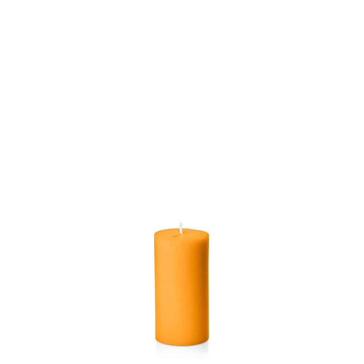 Orange 5cm x 10cm Slim Pillar Pack of 1