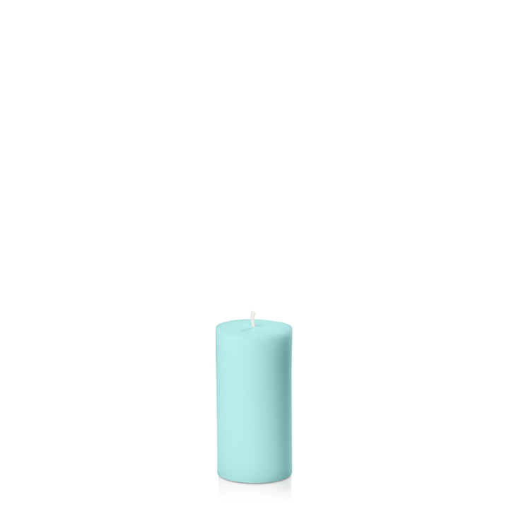 Pastel Teal 5cm x 10cm Slim Pillar Pack of 1