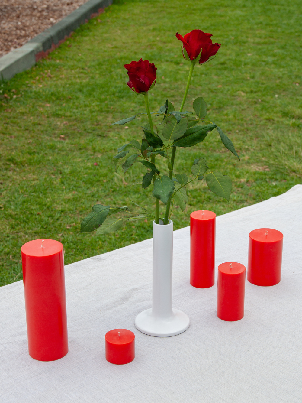 Scarlet 5cm x 10cm Slim Pillar Pack of 1