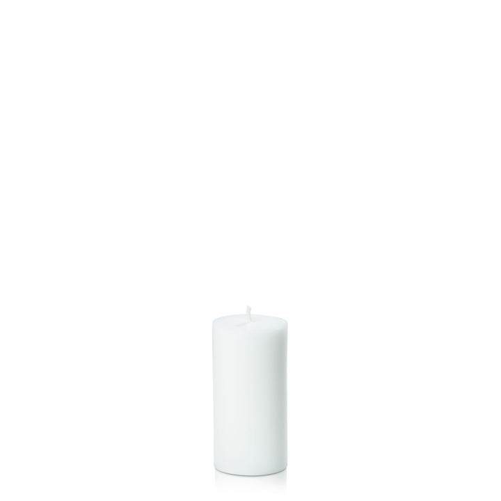 White 5cm x 10cm Slim Pillar Pack of 1