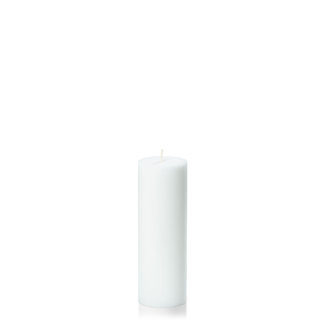 White 5cm x 15cm Slim Pillar Pack of 1