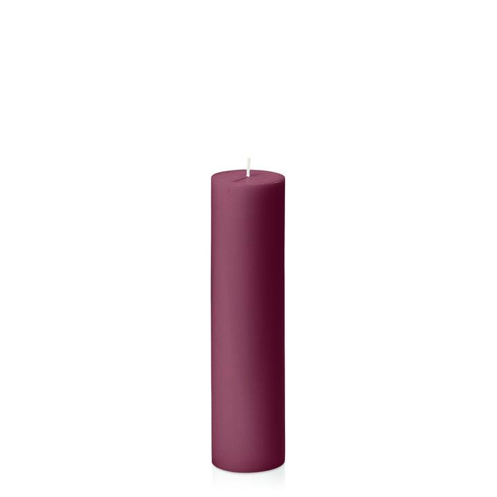 Plum 5cm x 20cm Slim Pillar Pack of 1