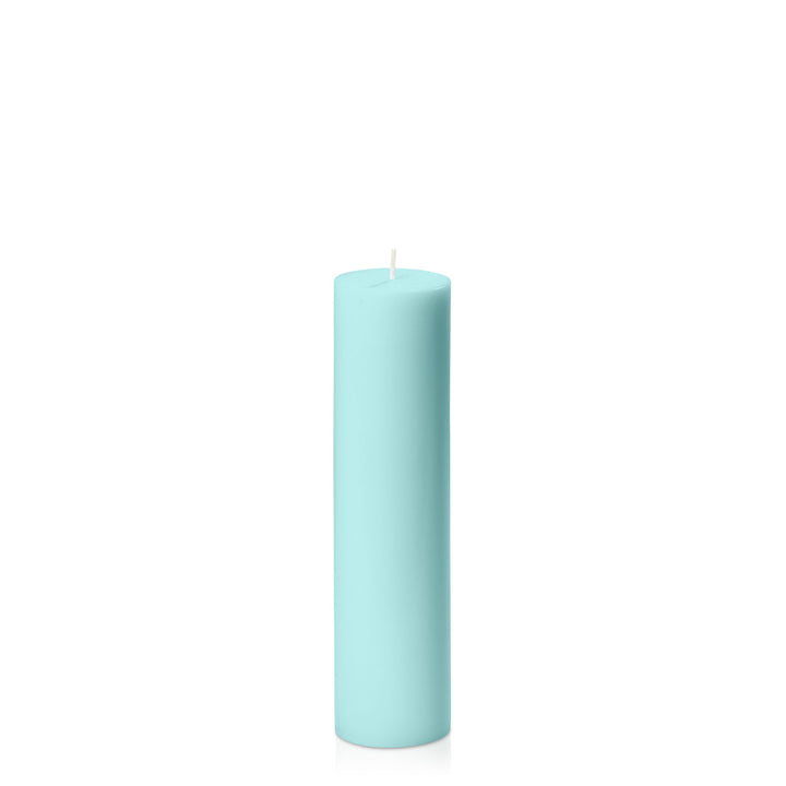 Pastel Teal 5cm x 20cm Slim Pillar Pack of 1