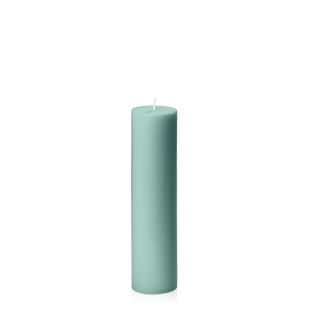 Sage Green 5cm x 20cm Slim Pillar Pack of 1