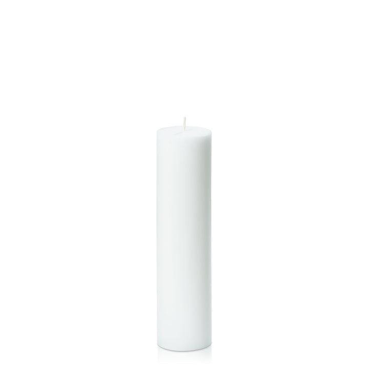 White 5cm x 20cm Slim Pillar Pack of 1