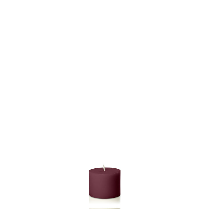 Burgundy 5cm x 4cm Slim Pillar Pack of 1