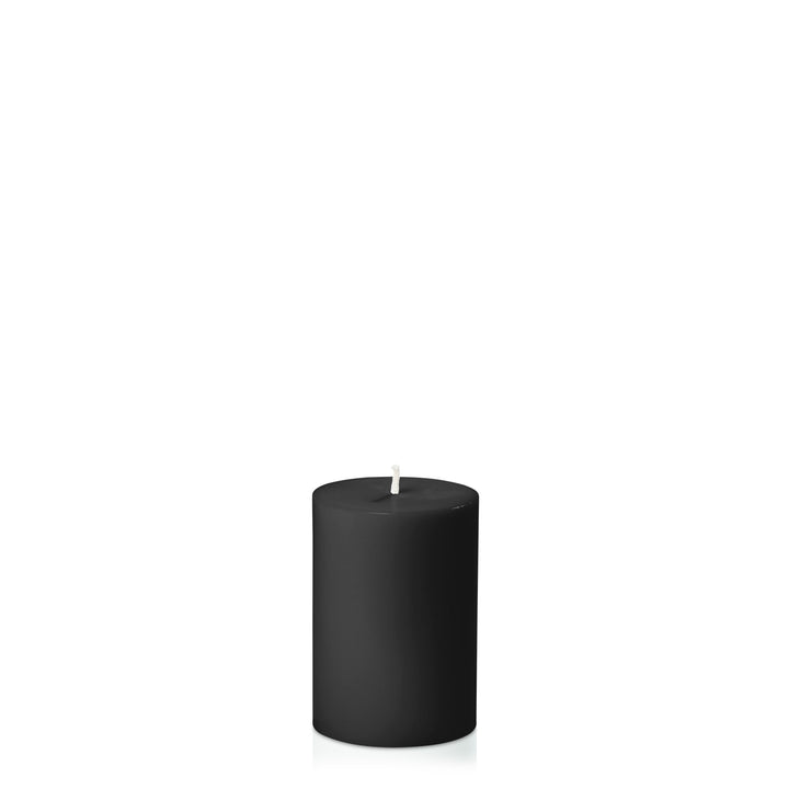 Black 7cm x 10cm Pillar Pack of 1