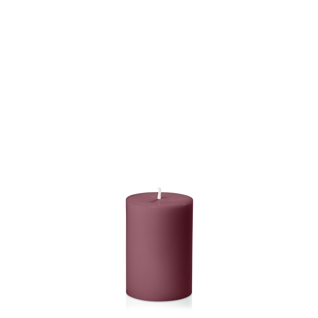 Burgundy 7cm x 10cm Pillar Pack of 1