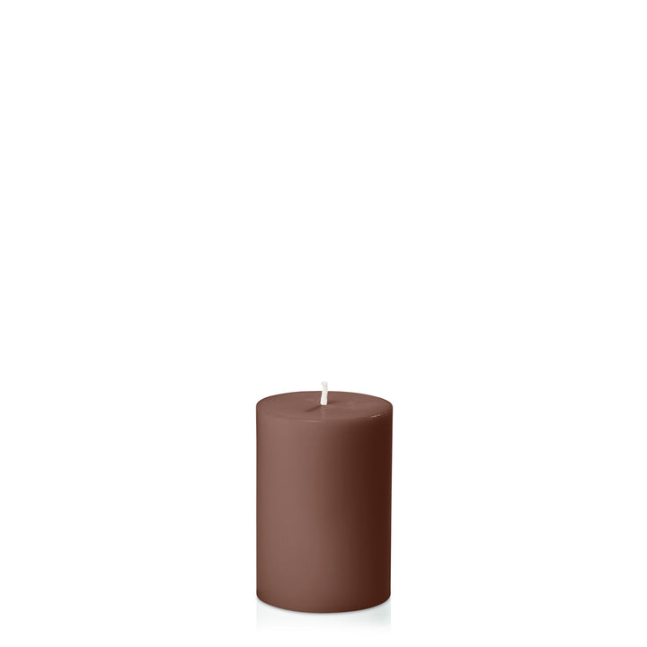 Chocolate 7cm x 10cm Pillar Pack of 1