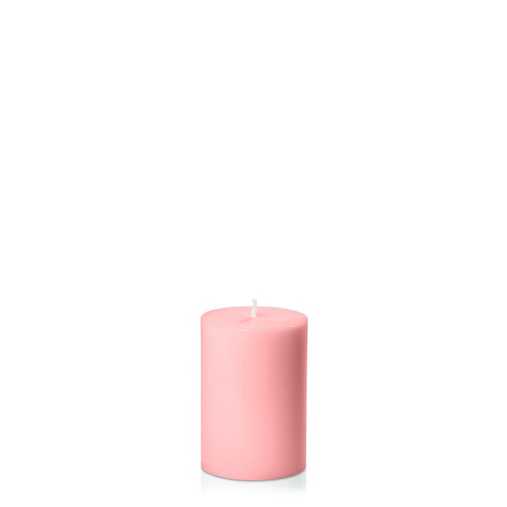 Coral Pink 7cm x 10cm Pillar Pack of 1