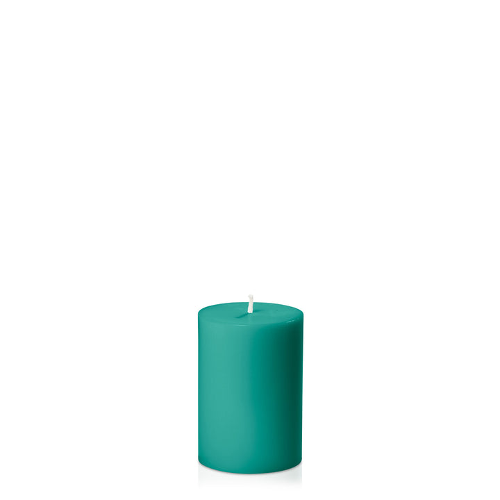 Emerald Green 7cm x 10cm Pillar Pack of 1