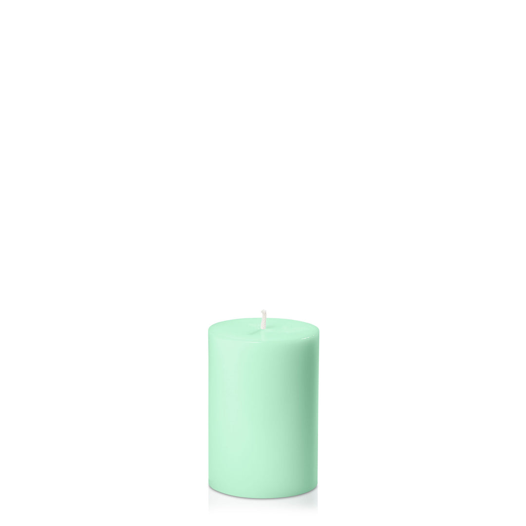 Mint Green 7cm x 10cm Pillar Pack of 1