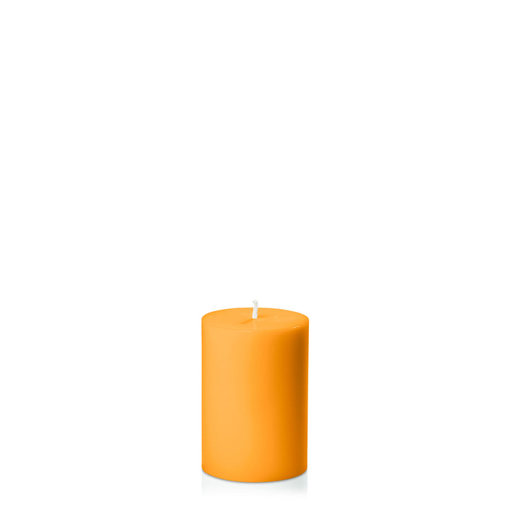 Orange 7cm x 10cm Pillar Pack of 1