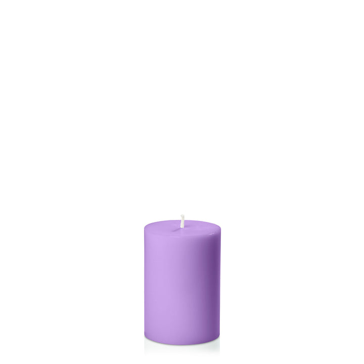 Purple 7cm x 10cm Pillar Pack of 1