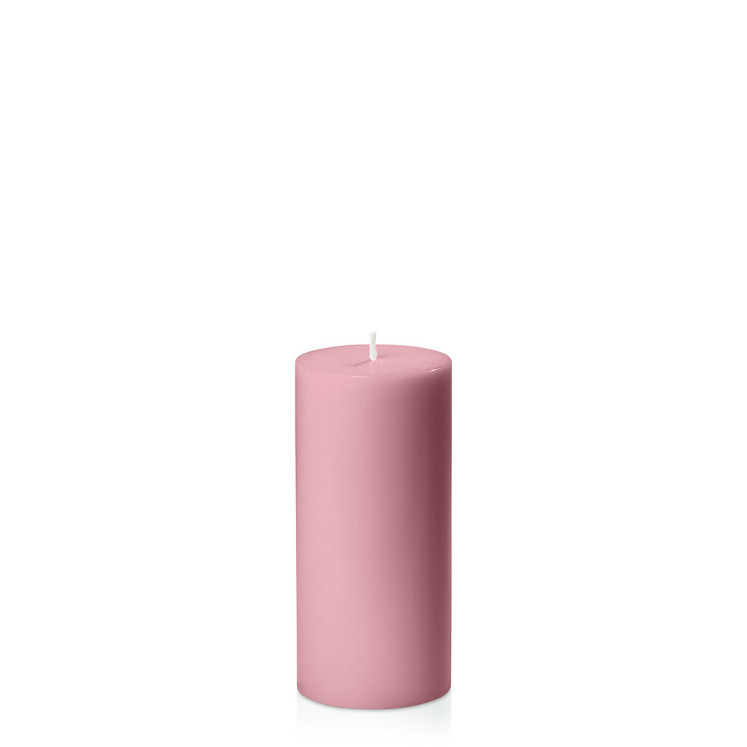 Dusty Pink 7cm x 15cm Pillar Pack of 1