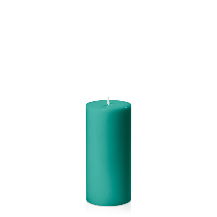 Emerald Green 7cm x 15cm Pillar Pack of 1