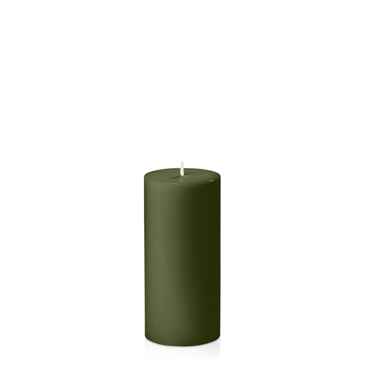 Olive 7cm x 15cm Pillar Pack of 1