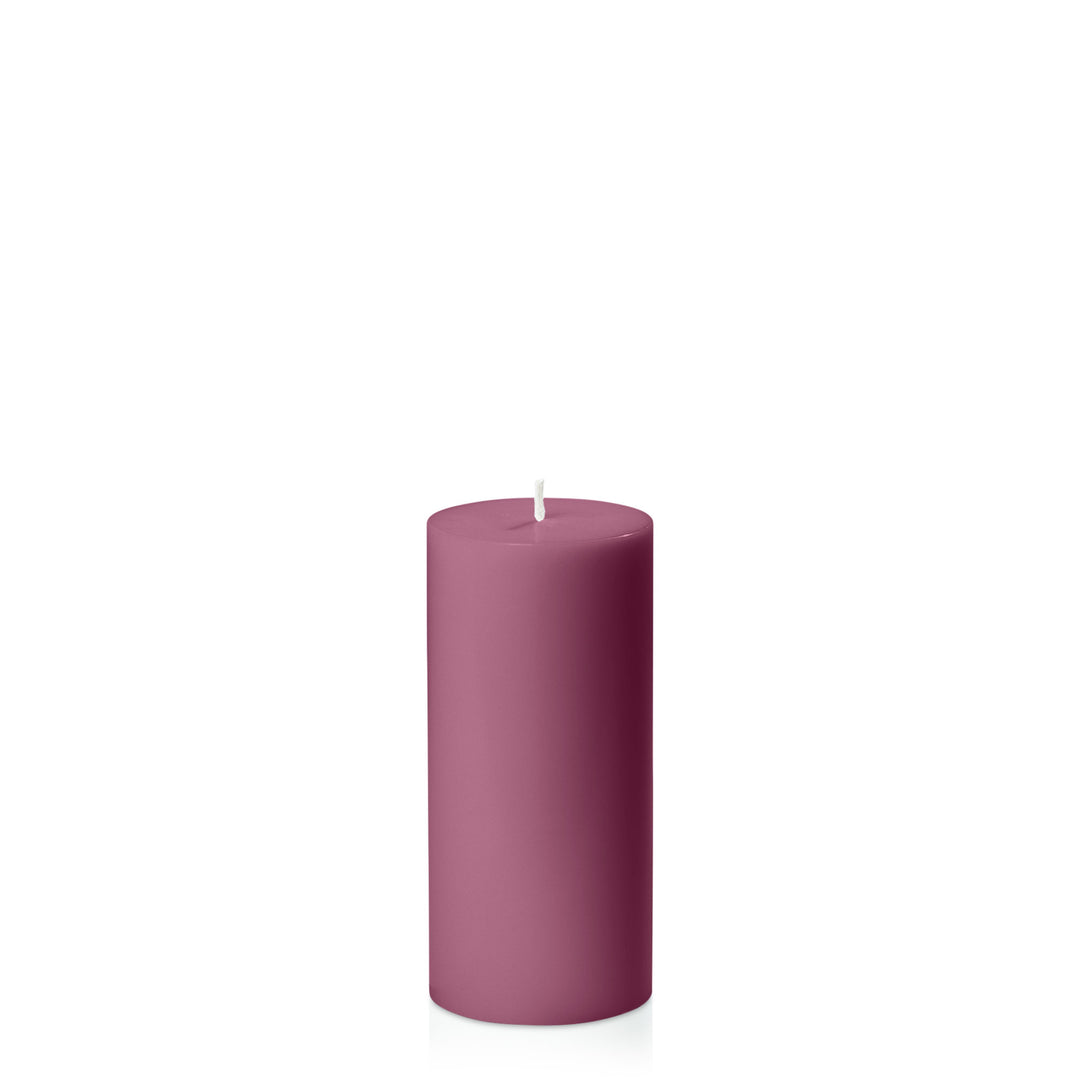 Plum 7cm x 15cm Pillar Pack of 1