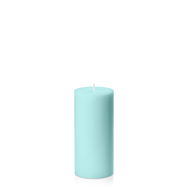 Pastel Teal 7cm x 15cm Pillar Pack of 1