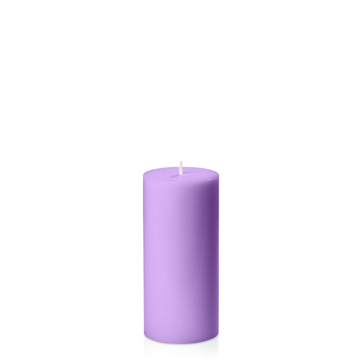 Purple 7cm x 15cm Pillar Pack of 1