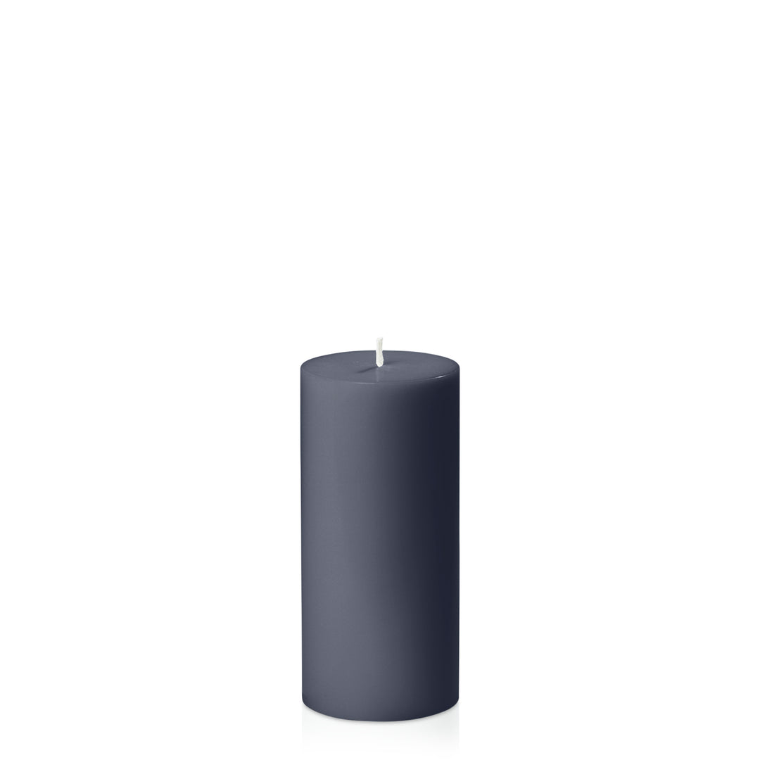 Steel Blue 7cm x 15cm Pillar Pack of 1