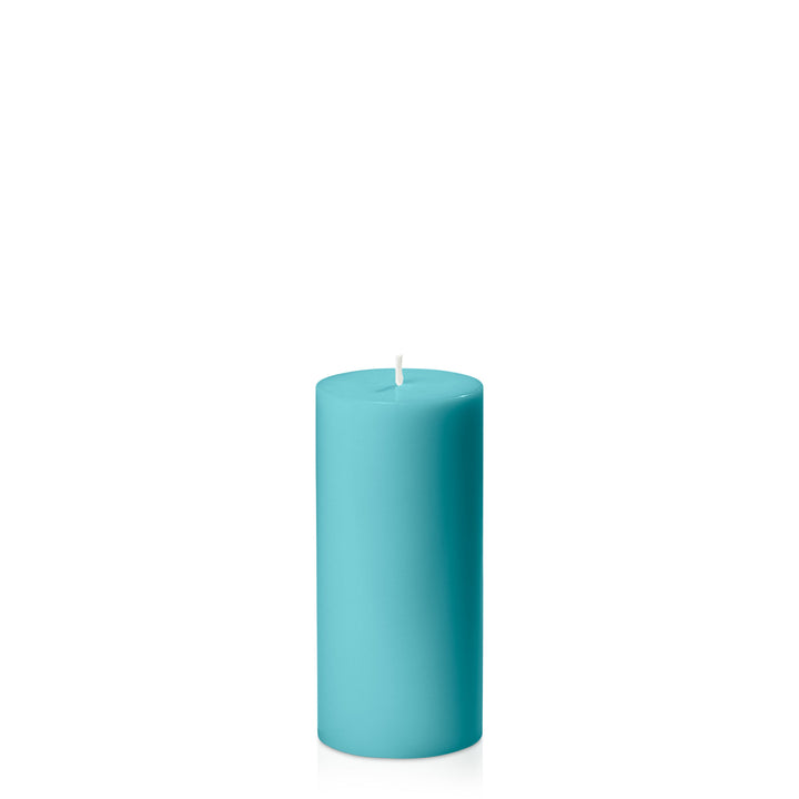 Teal 7cm x 15cm Pillar Pack of 1