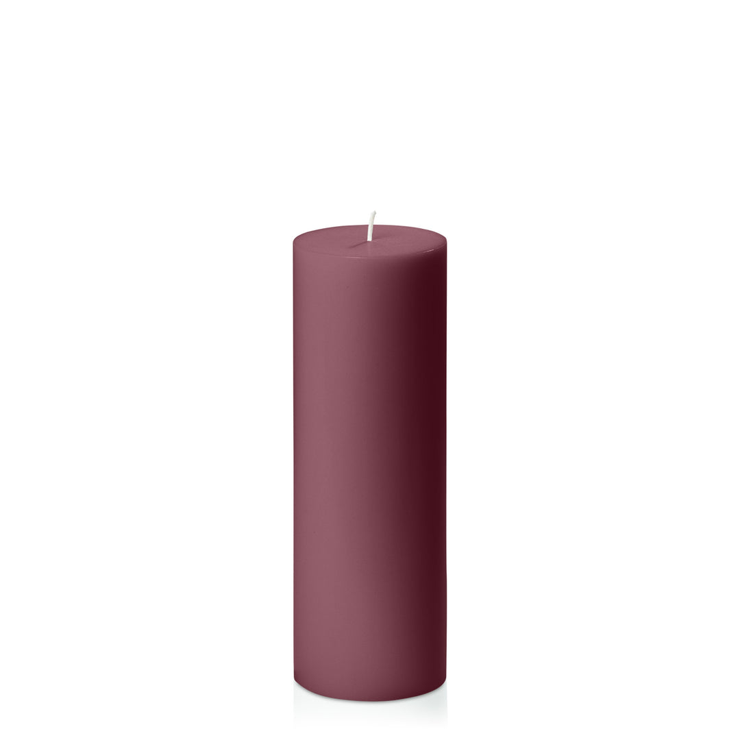 Burgundy 7cm x 20cm Pillar Pack of 1